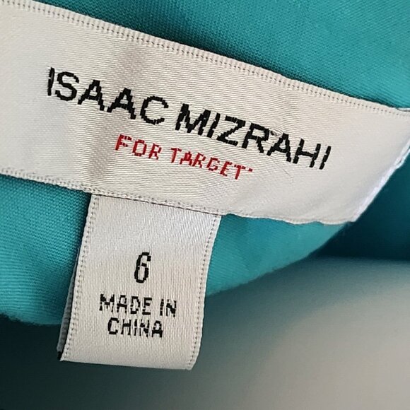 Isaac Mizrahi for Target Dress Womens Size 6 Blue Plaid V Neck Sleeveless Zip - Picture 5 of 8